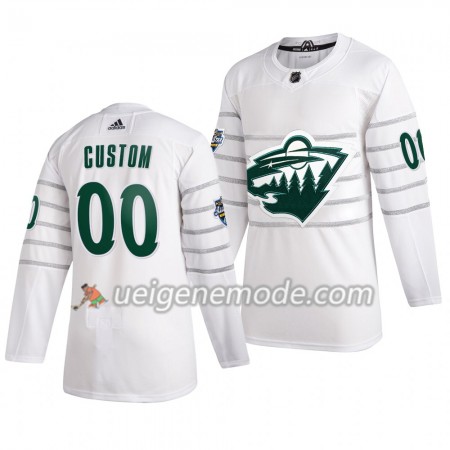 Herren Minnesota Wild Trikot Custom Weiß Adidas 2020 NHL All-Star Authentic